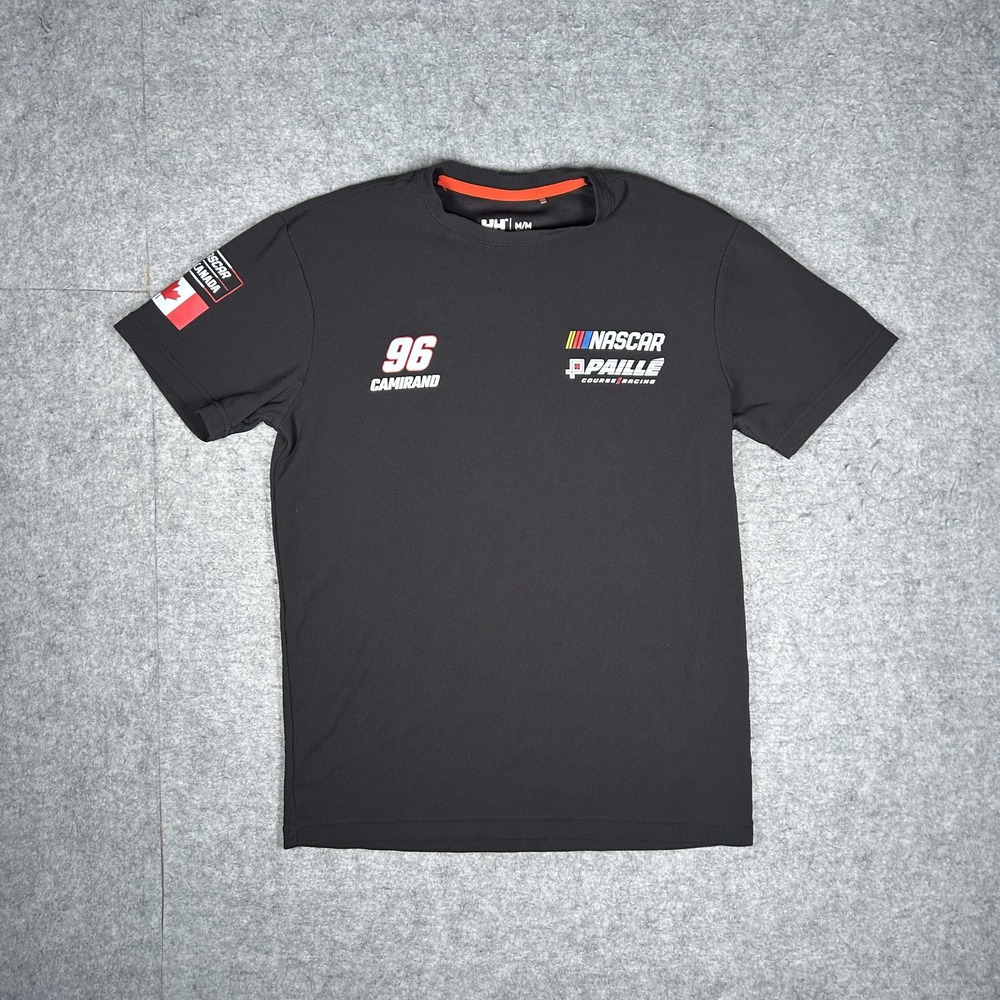 Helly Hansen Workwear T-Shirt Mens Medium Dark Grey/Black Nascar Racing Tee